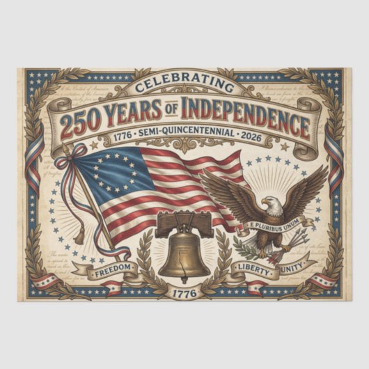 アメリカ生誕250年 薄葉紙 (正面)