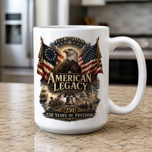 アメリカ生誕250年 1776 2026 7月4日 コーヒーマグカップ