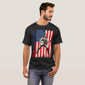 アメリカ生誕250年 7月4日 独立記念日 USA フラッグ Tシャツ (正面フル)