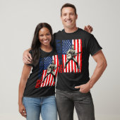 アメリカ生誕250年 7月4日 独立記念日 USA フラッグ Tシャツ (ユニセックス)