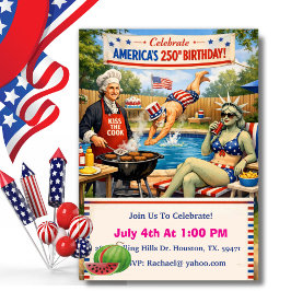 アメリカ生誕250年BBQ 招待状