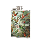 アメリカ産のハミングする鳥絵を描12種 フラスク (左)