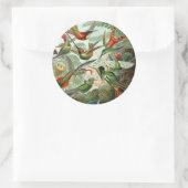 アメリカ産のハミングする鳥絵を描12種 ラウンドシール (バッグ)