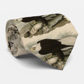 アメリカ産の白頭（ハゲのワシ）オードボンバード ネクタイ (ロール)