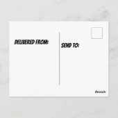 アメリカ産の黒いアヒル ポストカード (裏面)