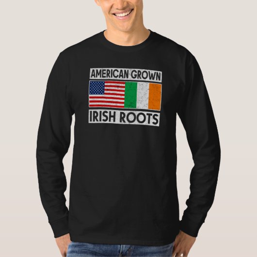 アメリカ産アイリッシュルーツSt patricks dayアイルランドA Tシャツ (正面)