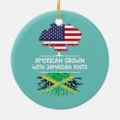 アメリカ産ジャマイカルーツジャマイカ国旗 セラミックオーナメント (裏面)
