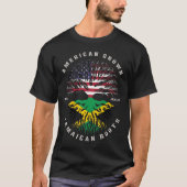 アメリカ産ジャマイカルーツジャマイカ国旗 Tシャツ (正面)
