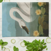 アメリカ産ハクチョウの鳥オードボン キッチンタオル (折り畳み)