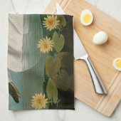 アメリカ産ハクチョウの鳥オードボン キッチンタオル (四つ折り)