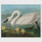 アメリカ産ハクチョウの鳥オードボン ラッピングペーパー (フラット)