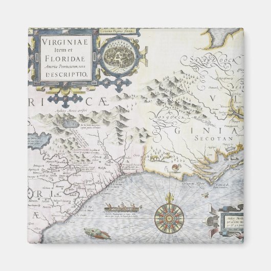 アメリカ産バージニアアイテムベオウムシ科3 マグネット (正面)