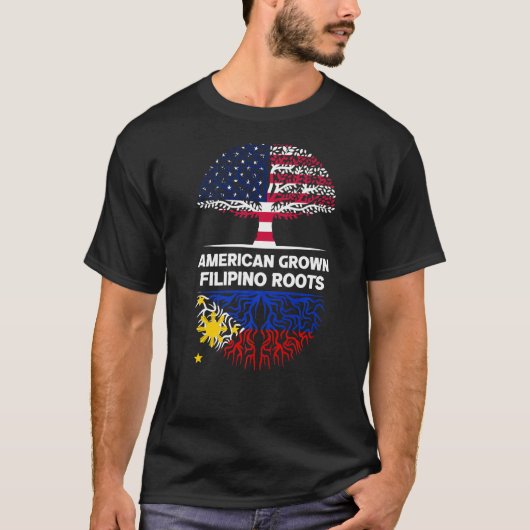アメリカ産フィリピーノルーツUSAフィリピンアンス Tシャツ (正面)