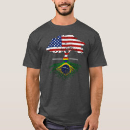 アメリカ産ブラジルルーツゲイハートLGBT Tシャツ
