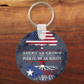 アメリカ産プエルトリカルーツマーブルで栽培 キーホルダー (正面)