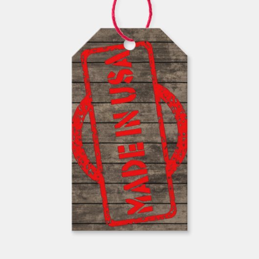 アメリカ産ラベル ギフトタグ (正面)