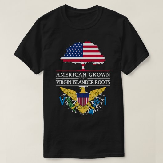 アメリカ産ヴァージン島根 Tシャツ (デザイン正面)