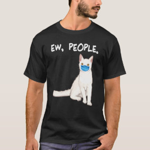 アメリカ硬い毛Ew people Cat顔・マスク Tシャツ