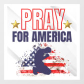 アメリカ祈向け ウィンドウサイン (シート)