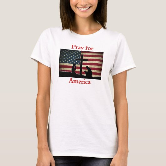 アメリカ祈Tシャツ用 Tシャツ (正面)