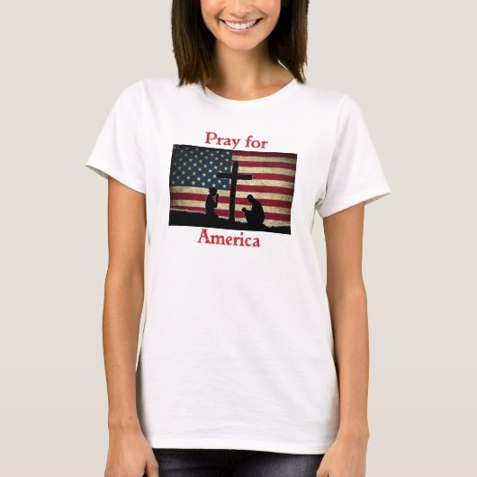 アメリカ祈Tシャツ用 Tシャツ (正面)