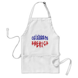 アメリカ祝国旗のフォント#2 スタンダードエプロン