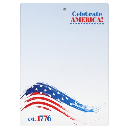 アメリカ祝 クリップボード (裏面)