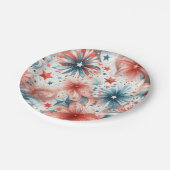 アメリカ祝 ペーパープレート (アングル)