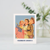 アメリカ祝、7月4日 ポストカード (スタンド正面)