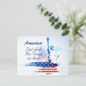 . .アメリカ神がポストカードに恩寵を与えた ポストカード (スタンド正面)