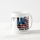 アメリカ神の祝福 コーヒーマグカップ (正面右)