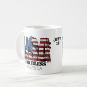アメリカ神の祝福 コーヒーマグカップ (正面左)