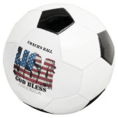 アメリカ神よ我が国を祝福し給え サッカーボール (3/4)
