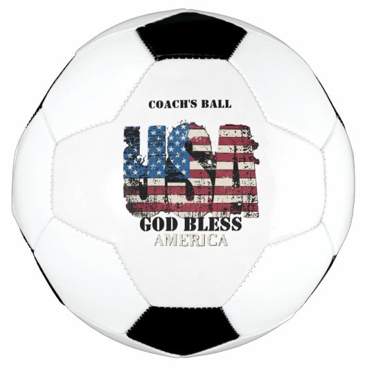 アメリカ神よ我が国を祝福し給え サッカーボール (正面)