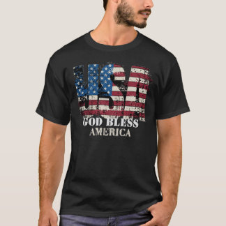 アメリカ神様の祝福を Tシャツ