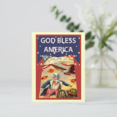 アメリカ神祝福のサムおじさん ポストカード (スタンド正面)