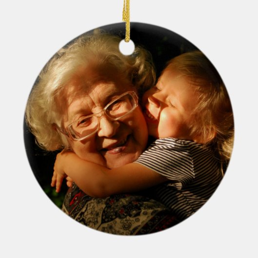 アメリカ私は私たちの間のマイル以上にあなたを愛 セラミックオーナメント (裏面)