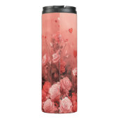 アメリカ秋田とバラ – バレンタインデー タンブラー (裏面)