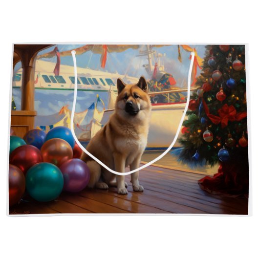 アメリカ秋田クリスマスクルーズ：ポーソウルホリデー ラージペーパーバッグ (正面)