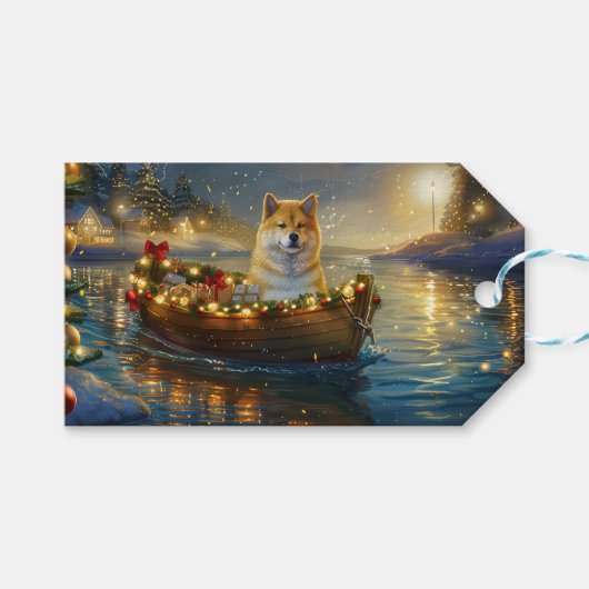 アメリカ秋田クリスマスフェスティバル航海 ギフトタグ (正面(横))