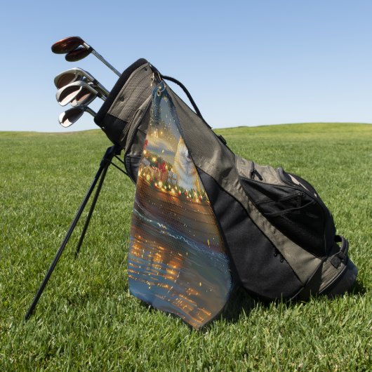 アメリカ秋田クリスマスフェスティバル航海 ゴルフタオル (グリーン)