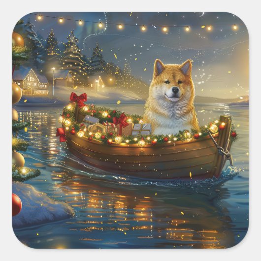 アメリカ秋田クリスマスフェスティバル航海 スクエアシール (正面)