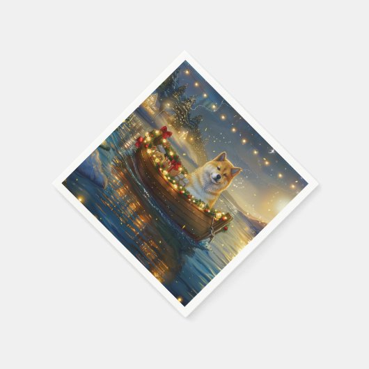 アメリカ秋田クリスマスフェスティバル航海 スタンダードカクテルナプキン (角)