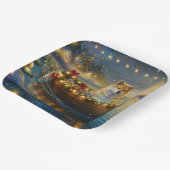 アメリカ秋田クリスマスフェスティバル航海 ペーパープレート (傾斜あり)