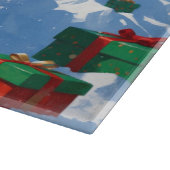 アメリカ秋田クリスマスフェスティバル雪景色 カッティングボード (角)