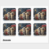 アメリカ秋田スノースイードライドクリスマスデコール スクエアシール (シート)