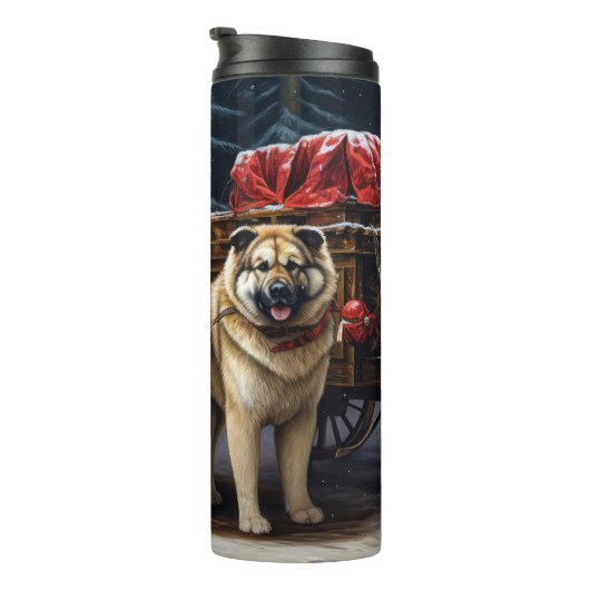 アメリカ秋田スノースイードライドクリスマスデコール タンブラー (回転右)