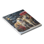 アメリカ秋田スノースイードライドクリスマスデコール ノートパッド (アングル)