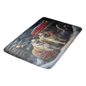 アメリカ秋田スノースイードライドクリスマスデコール バスマット (アングル)