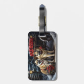 アメリカ秋田スノースイードライドクリスマスデコール ラゲッジタグ (裏面縦)